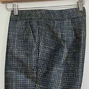 Boden Navy and Beige Patterned Trousers
